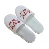 Bride Bridsmaid Gold Gilding Letter Slippers Slides JQ-27889