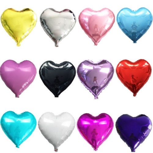 18inch Romantic Heart Pearl Pink Foil Balloons Helium Birthday Wedding Valentine's Day