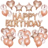 Rose Gold Heart Balloon Foil Champagne Balloon