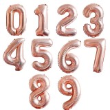 Rose Gold Heart Balloon Foil Champagne Balloon