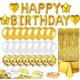 Happy Birthdays Rose Gold Happy Birthdays Balloon ,Banner Set 12-12