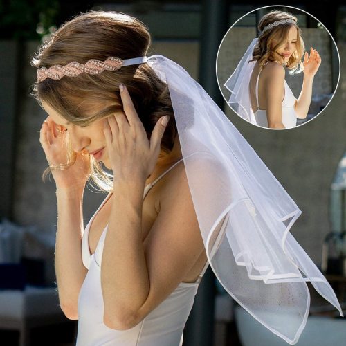 Two Layers Flash Crystal Stretch Headband