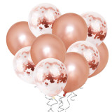 Rose Gold Heart Balloon Foil Champagne Balloon