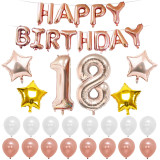 Rose Gold Heart Balloon Foil Champagne Balloon