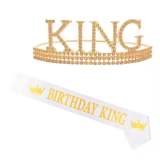 Men's Birthday Party Decoration Gift Belt Crown Suit JQ-11189-56