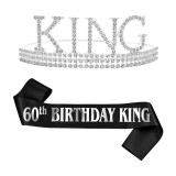 Men's Birthday Party Decoration Gift Belt Crown Suit JQ-11189-56