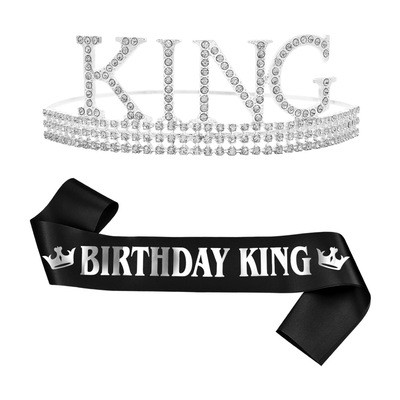 Men's Birthday Party Decoration Gift Belt Crown Suit JQ-11189-56