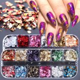 Sparkly Mirror Sequins For Nail Glitter DIY Patch Sticker