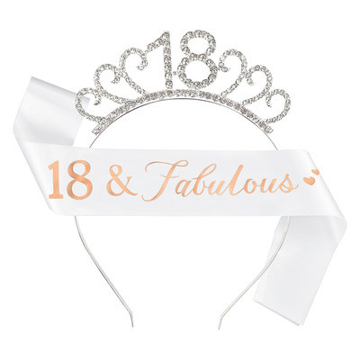 Birthday Party Ceremony With Hair Band Set Birthday Digital Crown