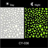 Back Glue Nail Decals Fluorescent Light Designs Nail Stickers CY028-3647
