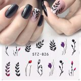 Flower Leaf Tree Green Stickers For Nails DIY Art Nail Patch STZ824-84455