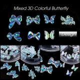 Nail Art 3D Decoration Resin Butterfly Supplies