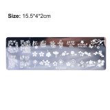 Stamping Plate Exquisite Pattern Shiny Art DIY Effect Nail Sticker STZH