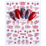 Ins Classic Red Santa Claus Multi-Purpose Nail Stickers