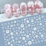3D Nail Art Decoration Stickers Series Small White Flower Nail Patch F724-72738