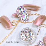 Mixed 3D Rhinestones Nail Art Decorations Crystal Nail Patch