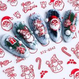 Ins Classic Red Santa Claus Multi-Purpose Nail Stickers
