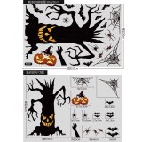 Halloween Pumpkin Skull Decorations Spider Scarecrow Window Sticker BQ04051