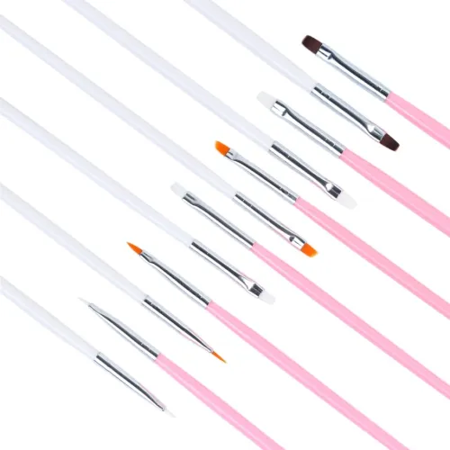 15Pcs/Pack Nail Brush Set Gel Polish Nail Drawing Pen
