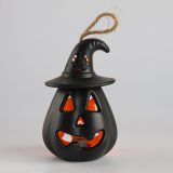 Halloween Pumpkin Ghost Lantern Terror LED Lamp Hanging Scary Candle Light 0112