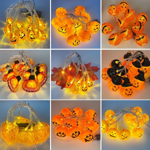 LED Halloween Pumpkin Lantern String Festival Decoration Battery Lights 19210-NGD