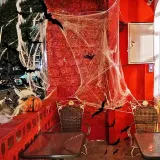 Halloween Scary Party Scene Props White Stretchy Spider Web Supplies