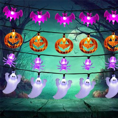 Halloween Pumpkin Ghost Skeletons Bat Spider LED Lights 0202031
