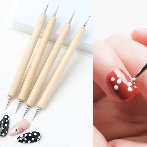 Pen Metal Dual Heads Rhinestones Gem Picker Crystal Nail Painting Dots Tools