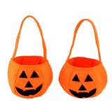 Halloween Smile Pumpkin Bag Kids Candy Party Supplies