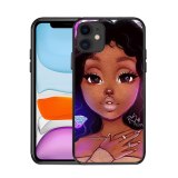Black Girl Art Melanin Poppin Black Matte Phone Case