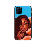 Cartoon Painting Gentle Girls Matte Soft TPU Mobile Phone Case