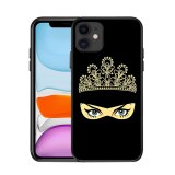 Muslim Girl Pattern Black Matte Phone Case