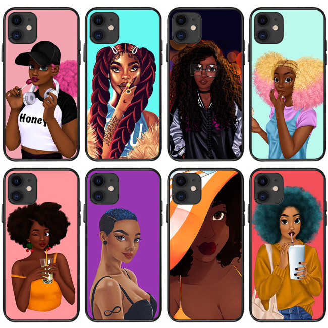 Fashion Black Girl Phone Case