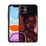 Poppin Melanin Black Girl Aba Fashion Soft Bumper Phone Case For Iphone 12