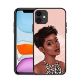 Poppin Melanin Black Girl Aba Fashion Soft Bumper Phone Case For Iphone 12