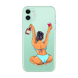 Fashion Girl Clear Phone Case