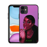 Poppin Melanin Black Girl Aba Fashion Soft Bumper Phone Case For Iphone 12