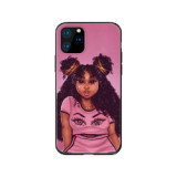 Cartoon Painting Gentle Girls Matte Soft TPU Mobile Phone Case