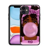 Black Girl Art Melanin Poppin Black Matte Phone Case