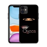 Muslim Girl Pattern Black Matte Phone Case