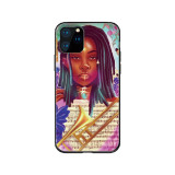 Cartoon Painting Gentle Girls Matte Soft TPU Mobile Phone Case