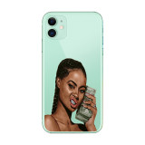 Fashion Girl Clear Phone Case