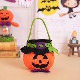 Halloween Decoration Pumpkin Gift Candy Bag Basket For Halloween Party