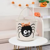 Halloween Tote Candy Storage Basket Spiders Bucket Handbags WSJZ-2106KF-WL