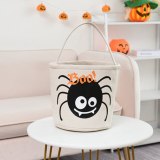 Halloween Tote Candy Storage Basket Spiders Bucket Handbags WSJZ-2106KF-WL