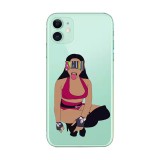 Fashion Girl Clear Phone Case