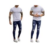 Men's Slim-Fit Ripped Jeans Pant Pants