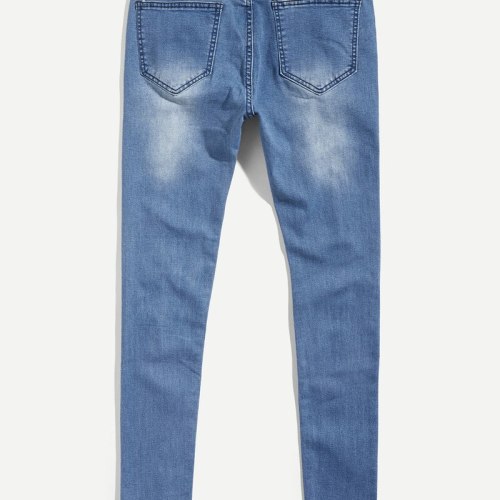 Men Jeans Is Cross-Border Micro Hole Pant Pants 187485
