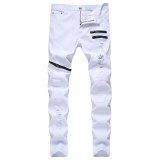 Men's Zipper Jeans Hip Hop Pant Pants 11122