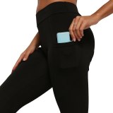Women's Sexy High Waist Side Cell Phone Pocket Yoga Pant Pants 900516